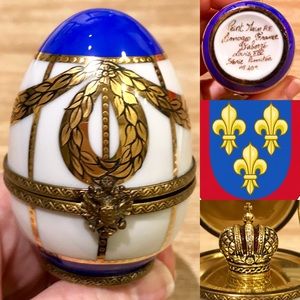 ⚜️FINAL⚜️FABERGE Limoges Egg Limited Edition #402